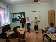 Урок літературного читання в 4 класі. Учні представили свої проекти на тему "українська вишиванка".