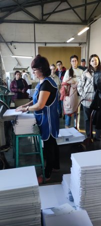 Учні Євроленду відвідали паперову фабрику "Поліграфіст"